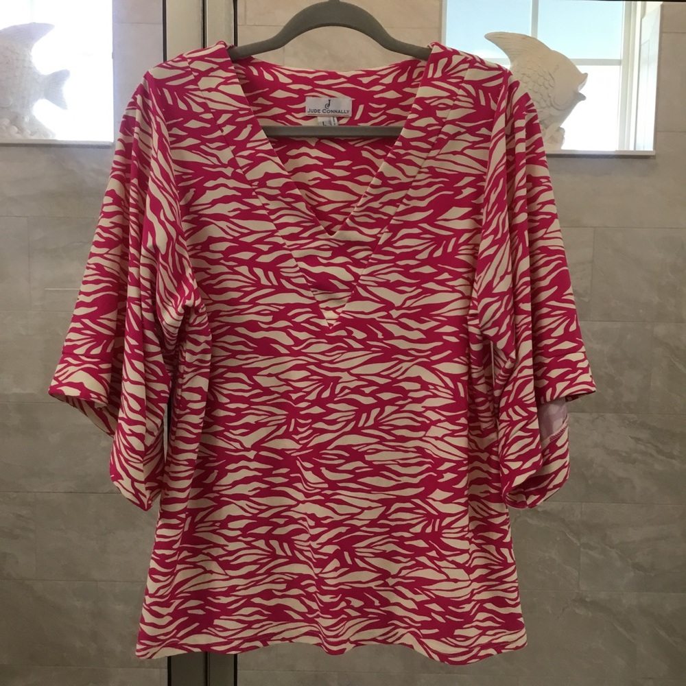 Jude Connally bell sleeved top